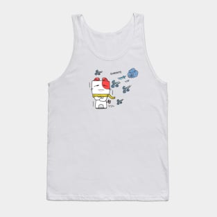 It's too cold - aknyangi, cat miaw lovers Tank Top